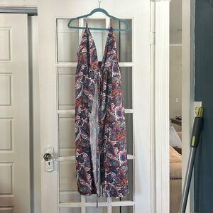 Cupshe paisley long tie dress